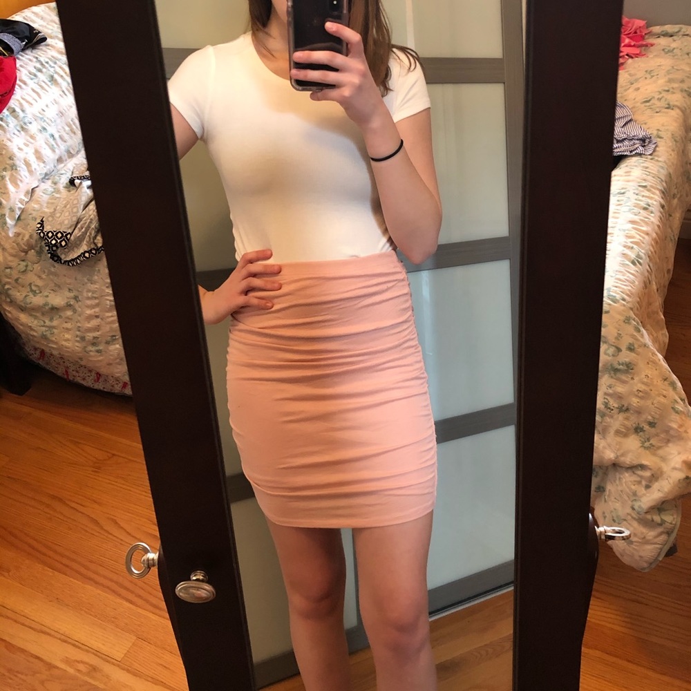 Light pink skirt